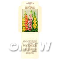 Hollyhock Dolls House Miniature Seed Packet 