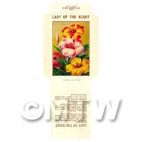 Lady Of The Night Dolls House Miniature Seed Packet 