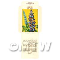Lupin Dolls House Miniature Seed Packet 