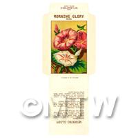 Morning Glory Dolls House Miniature Seed Packet 