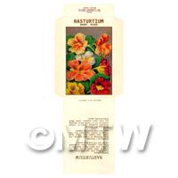 Dwarf Nasturtium Dolls House Miniature Seed Packet 