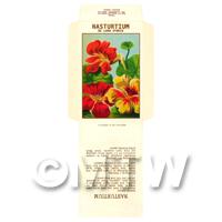 Hybrid Nasturtium Dolls House Miniature Seed Packet 