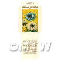 Nigella Damascus Dolls House Miniature Seed Packet 