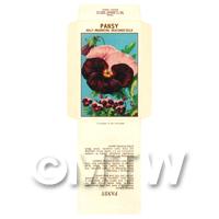 Beaconsfield Pansy Dolls House Miniature Seed Packet 