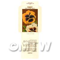 Mixed Pansy Dolls House Miniature Seed Packet 