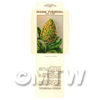 Reseda Pyramidal Dolls House Miniature Seed Packet 