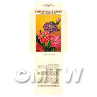 Summer Wallflower Dolls House Miniature Seed Packet 