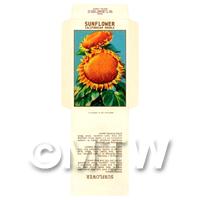 Sunflower Dolls House Miniature Seed Packet 