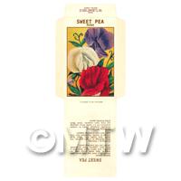 Mixed Sweet Pea Dolls House Miniature Seed Packet 