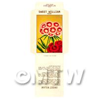 Mixed Sweet William Dolls House Miniature Seed Packet 