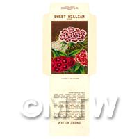 Sweet William Dolls House Miniature Seed Packet 