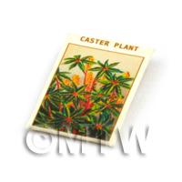 Dolls House Flower Seed Packet - Caster Plant