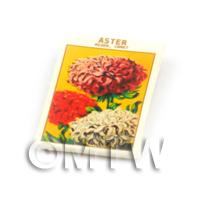 Dolls House Flower Seed Packet - Aster