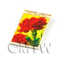 Dolls House Flower Seed Packet - Carnation