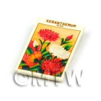 Dolls House Flower Seed Packet - Xeranthemum