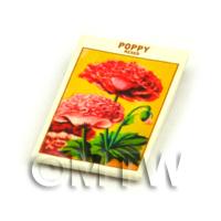 Dolls House Flower Seed Packet - Poppy