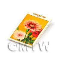 Dolls House Flower Seed Packet - Carnation