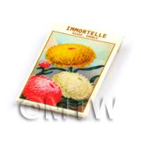 Dolls House Flower Seed Packet - Immortelle