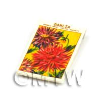 Dolls House Flower Seed Packet - Double Dahlia