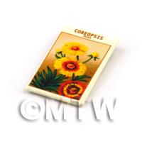 Dolls House Flower Seed Packet - Coreopsis