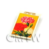 Dolls House Flower Seed Packet - Mixed Carnation