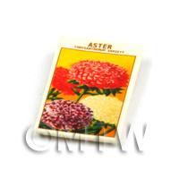 Dolls House Flower Seed Packet - Aster