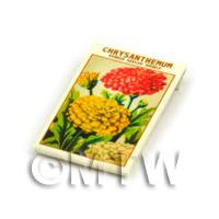 Dolls House Flower Seed Packet - Chrysanthemum