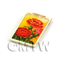 Dolls House Flower Seed Packet - Carnation