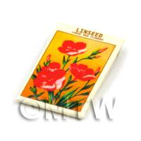 Dolls House Flower Seed Packet - Linseed