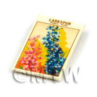 Dolls House Flower Seed Packet - Larkspur