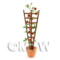 Flexible Dolls House Miniature Red Rose Flower Strip