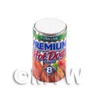 Dolls House miniature Can of Ye Old Oak Hot Dogs