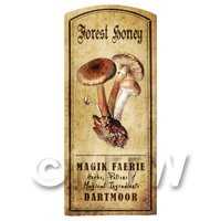 Dolls House Miniature Apothecary Forest Honey Fungi Colour Label