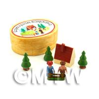 Dolls House Miniature Wooden Hamlet Scene