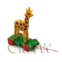 Dolls House Miniature Large German Pull-Along Giraffe