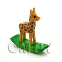 German Crafted Dolls House Miniature 20mm Rocking Giraffe 