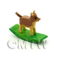 German Crafted Dolls House Miniature 20mm Rocking Dog