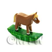 German Crafted Dolls House Miniature 20mm Rocking Horse