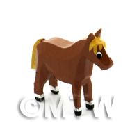 German Dolls House Miniature Large Standing Horse