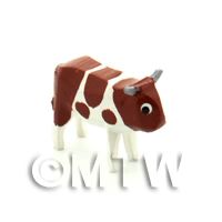 German Dolls House Miniature Small Standing Brown Cow