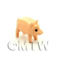 German Dolls House Miniature Small Standing Pig