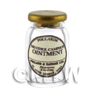 Miniature Camphor Ointment Glass Apothecary Ointment Jar 
