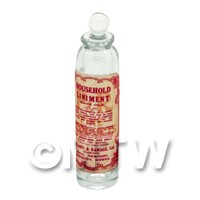 Miniature Household Liniment Clear Glass Apothecary Bottle