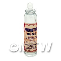 Miniature Phosphotonic Wine Clear Glass Apothecary Bottle 