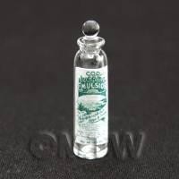 Miniature Cod Liver Oil Clear Glass Apothecary Bottle
