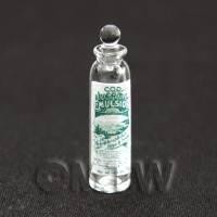 Miniature Cod Liver Oil Clear Glass Apothecary Bottle