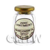 Miniature Zinc Ointment Glass Apothecary Ointment Jar 