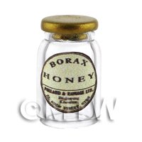 Miniature Borax Honey Ointment Glass Apothecary Ointment Jar 