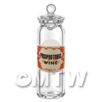 Miniature Phosphotonic Wine Glass Apothecary Jar 