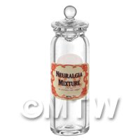 Miniature Neuralgia Mixture Glass Apothecary Jar